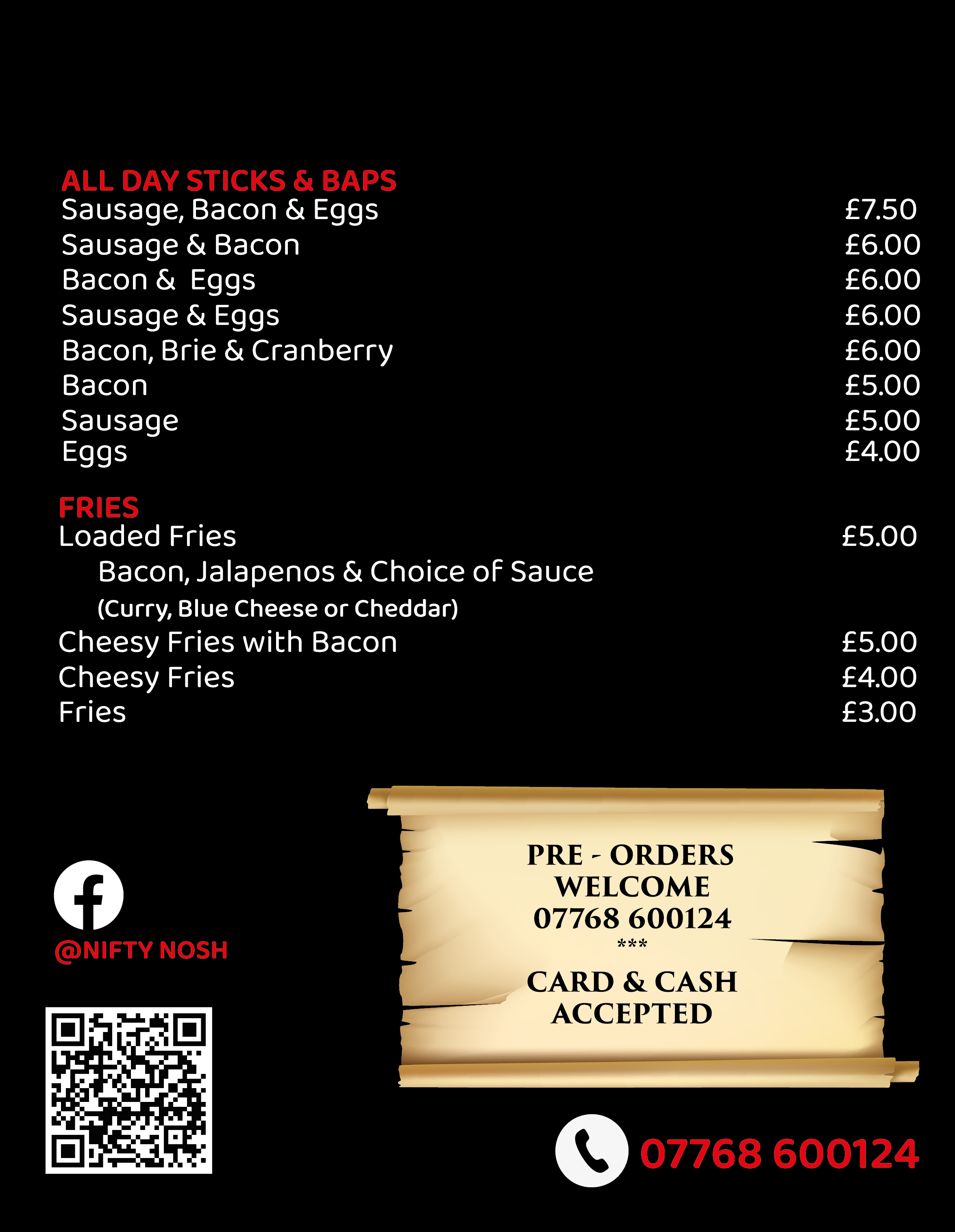new menu left